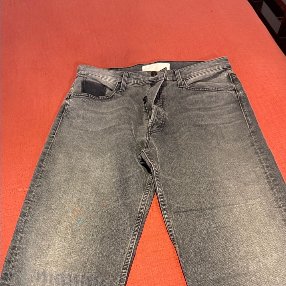 MOTHER Women's Gray Straight Jeans